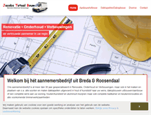 Tablet Screenshot of jacobstotaalbouw.com